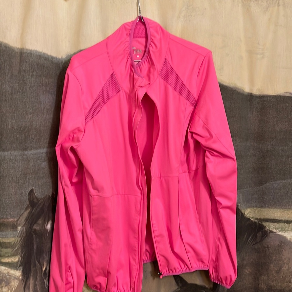 Zyia hot pink athletics jacket